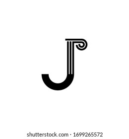 Law firm initial J Letter Logo Design