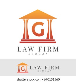 law firm initial Letter G Logo design