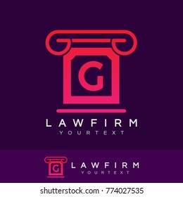 law firm initial Letter G Logo design