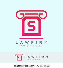 law firm initial Letter S Logo design