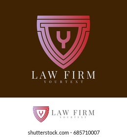 law firm initial Letter Y Logo design