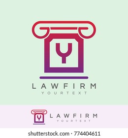 law firm initial Letter Y Logo design