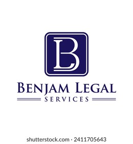 law firm lawyer consultant logo design with the letter BL