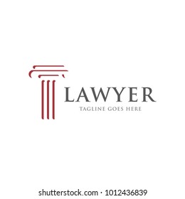 law firm legal logo icon vector template