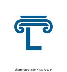Law Firm Legal Logo With L Initials