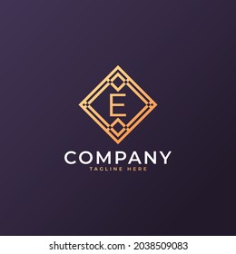 Law Firm Letter E Logo Design Template Element