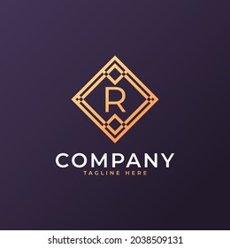 Law Firm Letter R Logo Design Template Element