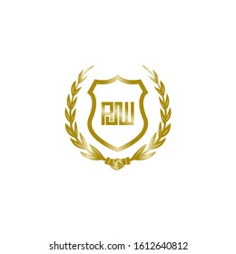 Law Firm with letter RJJ logo and icon design template, luxurious Law firm line trend,Universal legal, Lawyer services