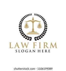 Business Law Firm Logo Template Stock Vector (Royalty Free) 316501439 ...