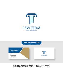 Law Firm Logo, Attorney Logo - Vector, Free Bussines Card Mockup