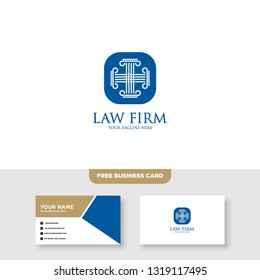 Law Firm Logo, Attorney Logo - Vector, Free Bussines Card Mockup