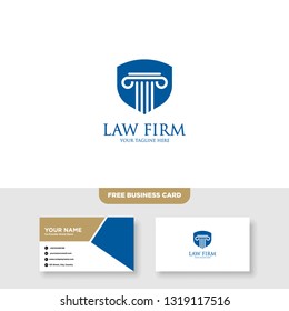 Law Firm Logo, Attorney Logo - Vector, Free Bussines Card Mockup