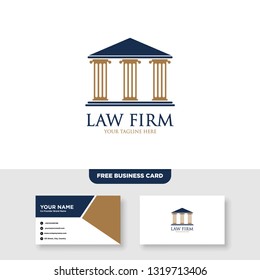 Law Firm Logo, Attorney Logo - Vector, Free Bussines Card Mockup