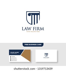 Law Firm Logo, Attorney Logo - Vector, Free Bussines Card Mockup