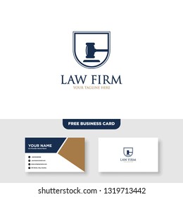 Law Firm Logo, Attorney Logo - Vector, Free Bussines Card Mockup