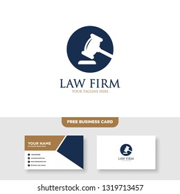 Law Firm Logo, Attorney Logo - Vector, Free Bussines Card Mockup