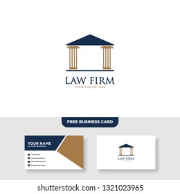 Law Firm Logo, Attorney Logo - Vector, Free Bussines Card Mockup