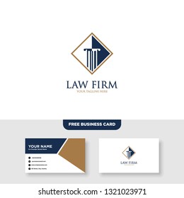 Law Firm Logo, Attorney Logo - Vector, Free Bussines Card Mockup