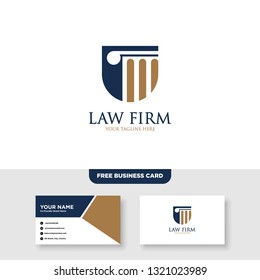 Law Firm Logo, Attorney Logo - Vector, Free Bussines Card Mockup