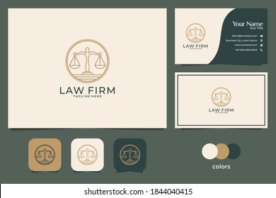 Law Firm Logo Design And Business Card