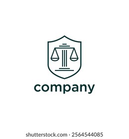 law firm logo design concept vector. law firm logo design concept.