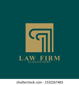 Law Firm Logo Design. Icon law firm vector