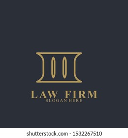 Law Firm Logo Design. Icon law firm vector