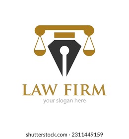Law Firm Logo Design Illustration