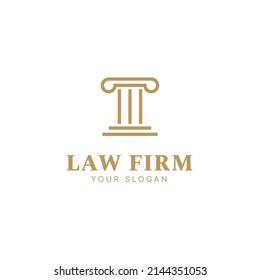 law firm logo design, lawyer logo, justice logo, attorney and law logo, line art style