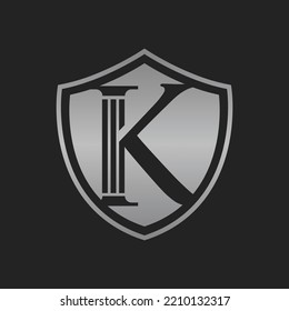 Law firm logo design with letter K. Law Firm logo design