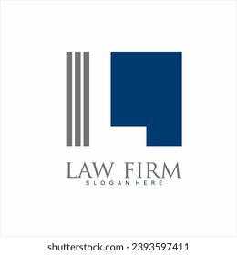 Law firm logo design with letter L concept.