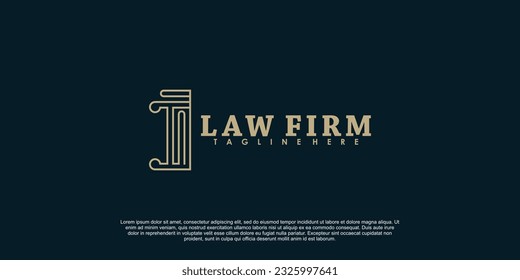 law firm logo design with modern concept