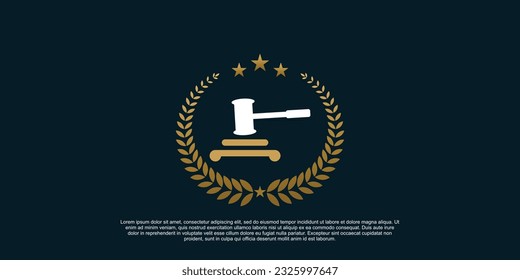 law firm logo design with modern concept