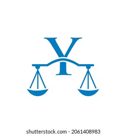 Law Firm Logo Design On Letter Y. Lawyer And Justice, Law Attorney, Legal, Lawyer Service, Law Office, Scale, Logo Template