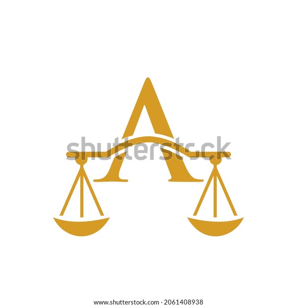 Law Firm Logo Design On Letter A. Lawyer And\
Justice, Law Attorney, Legal, Lawyer Service, Law Office, Scale,\
Logo Template