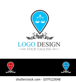 Law Firm Logo Design Template Vector 