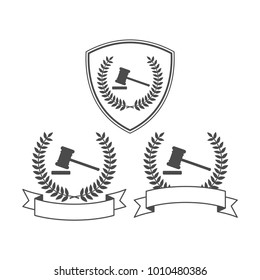 Law Firm Logo Design Vector Set