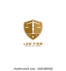 Law firm Logo Design Vector Template