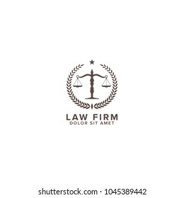 Law firm Logo Design Vector Template