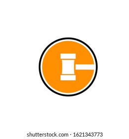 law firm logo design vector template