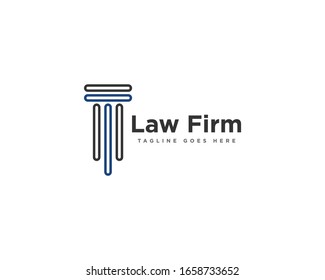 Law Firm Logo Design Vector Template