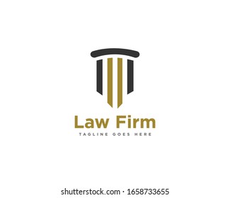 Law Firm Logo Design Vector Template