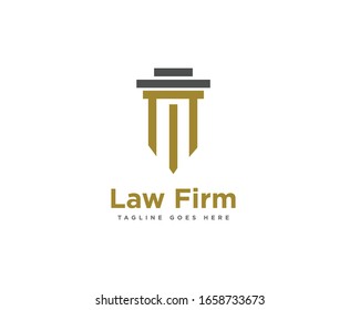 Law Firm Logo Design Vector Template