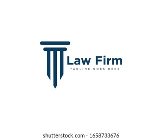 Law Firm Logo Design Vector Template