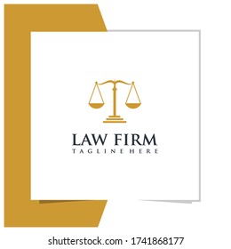 law firm logo design vector