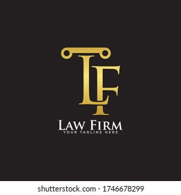 Law Firm Logo Design Vector Illustration