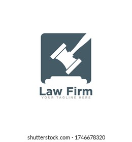 Ilustración de vectores de diseño de logotipo de firma de leyes