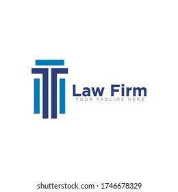 Law Firm Logo Design Vector Illustration