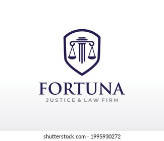 Law firm logo design vector