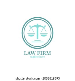 law firm logo design vector template